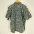 コールマン COLEMAN 総柄 魚 釣り竿 キャンプ 1ポケット B.D S/S コットン シャツ メンズ import:L